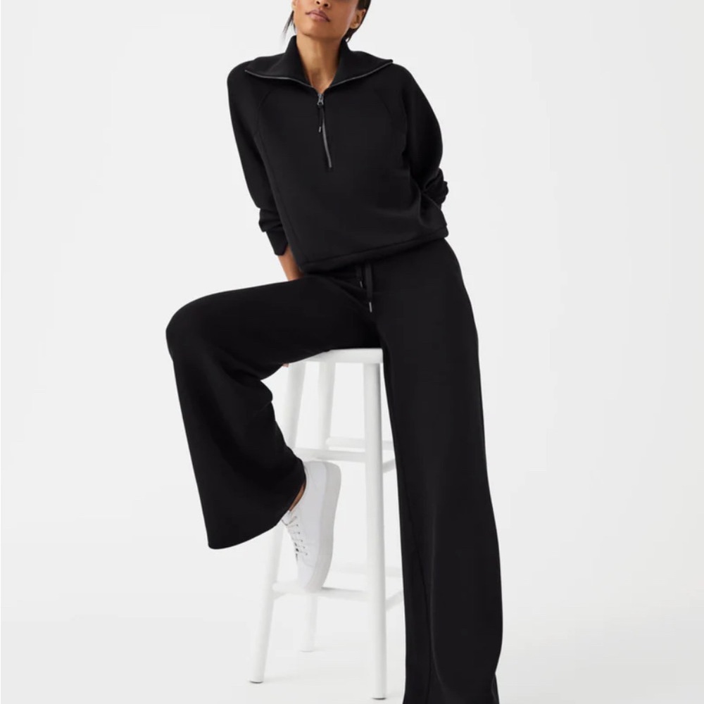 SPANX Black Air Wide Leg Pants✨